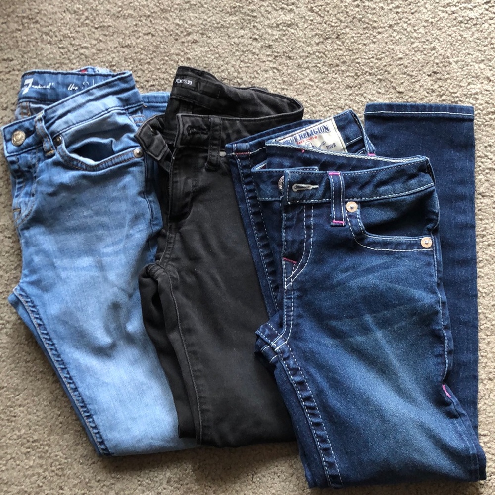 Girls Designer Jeans Bundle: Size 7